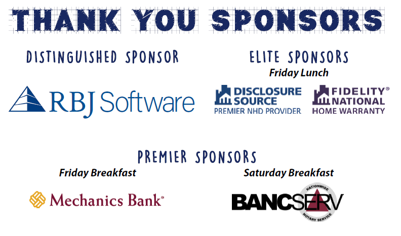 THANK YOU SPONSORS!